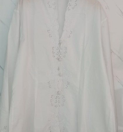 kebaya putih rizza bordir