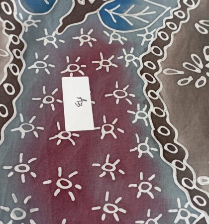 batik katun jepang biru biota a3