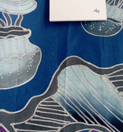 batik sutra  biru manggur a4 malikha