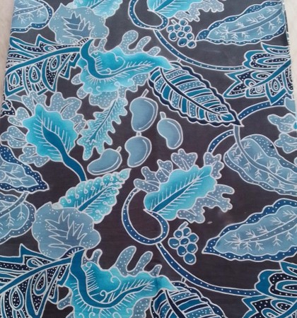 batik abu abu biru eva